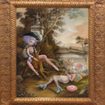 Kukula, "Legion of Me", oil on board, 30 x 24 inches, $18,000 (Framed)