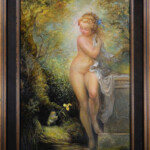 Omar Rayyan, "Prelude to a Kiss", oil on panel, 16x24 inches, $7,000