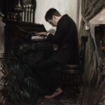 Nadezda, “A Little Light Melody For The Tired Ears”, oil on canvas, 24 x 20 inches, $2200