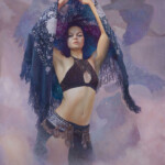 Alessandra Pisano, “Rhiannon”, oil on mdf, 22.5 x 16 inches, $3600 | Musical Inspiration: “Rhiannon” by Fleetwood Mac