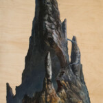 Adam Burke, “Apicem”, acrylic on wood, 17 x 26 inches, $1000