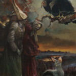 Adam Burke, “Consequatur”, acrylic and ash on wood, 24 x 34 inches, $3000