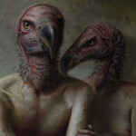 Jamie Lee Parker, “People Vultures”, oil, 20 x 16 inches, $2200 | Musical Inspiration: “People Vultures” by King Gizzard & The Lizard Wizard