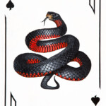 Jon Ching, “Ace of Spades”, oil on wood, 16 x 12 inches, $800 | Musical Inspiration: “Ace of Spades” by Motörhead