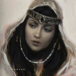 Nadezda, “Scheherazade Etude 02”, oil on panel, 8 x 8 inches, $660