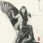 Nadezda, “Scheherazade Etude 03 (Study)”, graphite on paper, 11.5 x 8 inches, $470