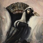 Nadezda, “Scheherazade Etude 01”, oil on panel, 10 x 8 inches, $700