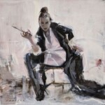 Nadezda, “Succubus”, oil on panel, 8 x 8 inches, $650