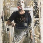 Nadezda, “The Cook With The Flowering Beard”, oil on panel, 10 x 8 inches, $700