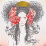 Andi Soto, "Dawn", mixed media on vellum bristol paper, 10 x 10 inches, $650