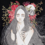 Andi Soto, "Dusk", mixed media on vellum bristol paper, 10 x 10 inches, $700