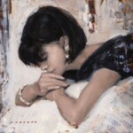Nadezda, “If You Could Go Anywhere”, oil on panel, 8 x 8 inches, $650