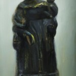 Nadezda, “Mother and Child”, oil on panel, 11 x 4.5 inches, $680