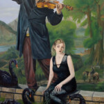 Joseph Weinreb, “Her Last Serenade”, oil on board, 24 x 36 inches, $3,800