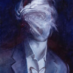 Adam S. Doyle, “Vita Temporalis”, oil on plastic, 18 x 12 inches, $900
