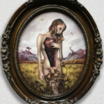 Meagan Magpie Rodgers, “Wilting Flowers”, acrylic on board, 11 x 14 inches, $1,050
