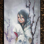 Yosuke Ueno, “Yu-gen”, acrylic on canvas, 17.9 x 13.1 inches, $1,900