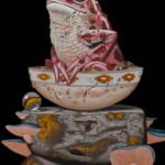 Kane Kokaris, "Hoard", acrylic on wood panel, 5 x 7 inches, $400