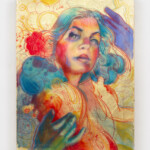 Marc Scheff, ‘Baby, Here I Am’, ArtResin, gold leaf, mixed media on cradled board, 18 x 24 inches, $3800