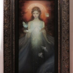 Annie Stegg Gerard, “Bloom”, oil, 24 x 12 inches, $6,000 (Framed)