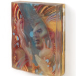 Marc Scheff, ‘Changes’, ArtResin, gold leaf, mixed media on cradled board, 11 x 14 x 3.5 inches, $2250 (Side View)