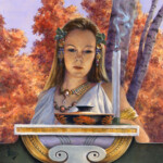 Richard Hescox, “The Spirit of Dusk”, oil and acrylic on canvas, 12 x 12 inches, $1,250 (All Four for $4,000)