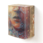 Marc Scheff, ‘Rule The World’, ArtResin, gold leaf, mixed media on cradled board, 5 x 7 x 3.6 inches, $775 (Side View)