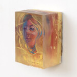 Marc Scheff, ‘See It Coming’, ArtResin, gold leaf, mixed media on cradled board, 5 x 7 x 4 inches, $775 (Side View)