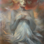Vanessa Lemen, “Time Will Tell’, oil on canvas, 20 x 16 inches, $4,800