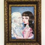 Julie Filipenko, “Moon Girl”, acrylic on birch, 16.8 x 12 inches, $2000 (Framed)