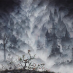 Brian Mashburn, "Great Leap Forward", oil on canvas, 24 x 30 in, $4,200