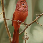Matt Dangler, “The Messenger”, oil on board, 11.5 x 8 inches, $2,200