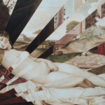 Masha Gusova, "Two Venuses (after Giorgione and Titian), oil on linen, 23.6 x 35.4 in, $5,000