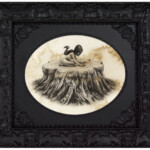 Shannon Bonatakis, “Our Story”, graphite on tea-toned Bristol board, 8 x 10 inches, 13.75 x 15.75 inches framed, $500 (framed)