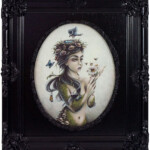 Shannon Bonatakis, “Flourish”, acrylic on canvas, 8 x 10 inches, 13.75 x 15.75 inches, $1100 (Framed)