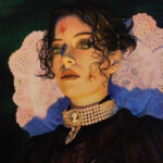Rachael Bridge, “Blood Countess”, oil on panel, 20 x 16 inches, $2,000 | Elizabeth Bathory