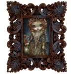 Jasmine Becket-Griffith, “Elizabeth the First”, original acrylic painting on panel, 7 x 5 inches, $1,800 | Queen Elizabeth I