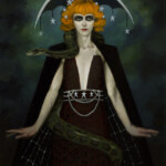 Laurie Lee Brom, “Marchesa”, oil on linen, 30 x 24 inches, $3,200 | Marchesa Luisa Casati