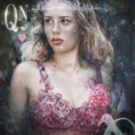 June Stratton, “Queen of Hearts”, oil on linen mounted to panel, 16 x 16 inches, $3,900 | Queen of Hearts