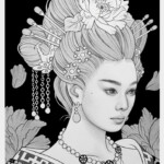 Sarah Joncas, “Empress Wu”, graphite and ink on paper, 15 x 10 inches, $450 | Wu Zeitan