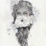 Sasha Ira, "Harbor Study”, mixed media on paper, 8 x 13 inches, $450