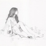 Sasha Ira, “Restless Study”, graphite on paper, 13 x 11 inches, $500