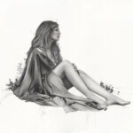 Sasha Ira, "Restless”, graphite and acrylic on paper, 17 x 14 inches, $1,300