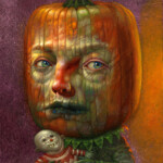 Chris Mars, “Monophobia", oil on panel, 10 x 8 inches, $3,600