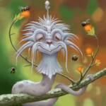 Matt Dangler, "Mr. BeezWax”, oil on board, 8.5 x 10 inches, $2000
