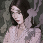 Sarah Joncas, “Contagion”, oil and acrylic on panel, 16 x 20 inches, $1900