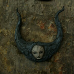 Scott Radke, "Crescent moon (center facing)”, Magic sculpt, resin, acrylic paint, 15 x 18 inches (at the longest points), $650