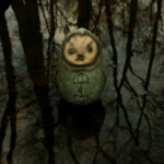Scott Radke, "Otto series 6”, final resin cast, hand painted, 7 H x 4 W inches, $425