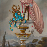Kukula, "The Watchers", oil, 48 x 24 inches, $25,000