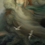 Annie Stegg Gerard, "Orithyia (Goddess of the raging sea)", oil, 24 x 12 inches, $6,000